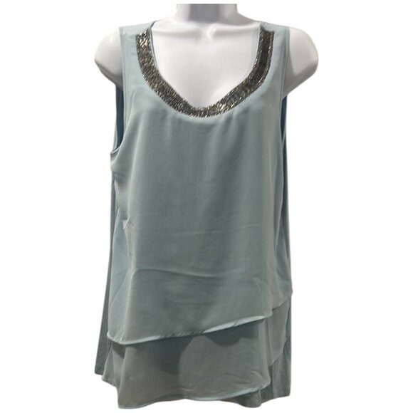 Design History Blue Sleeveless Tank Top Large - Picture 2 of 9
